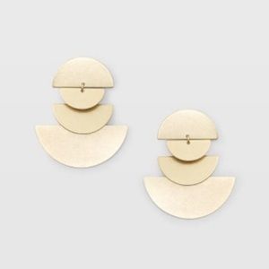 Club Monaco Geometric Statement Earrings (Gold)